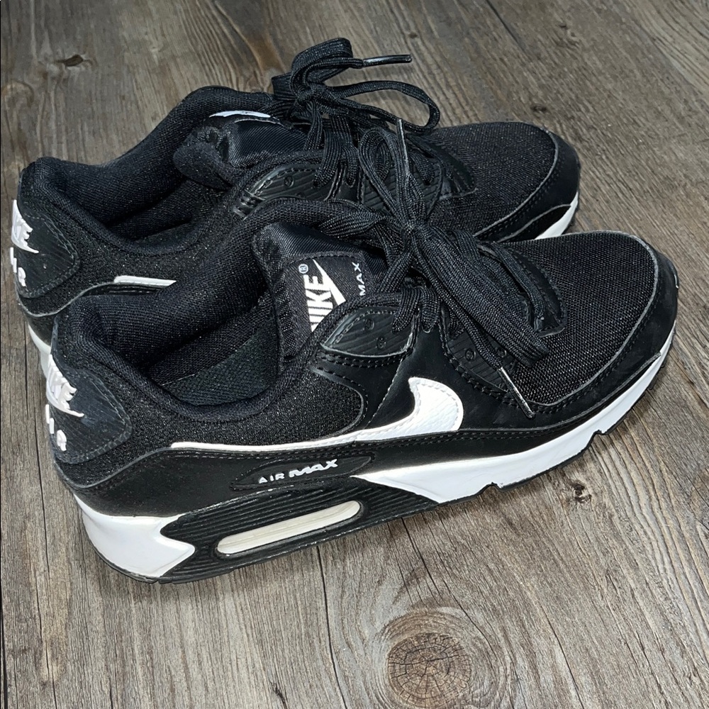 Nike Air Max Black Sneakers with White Accents